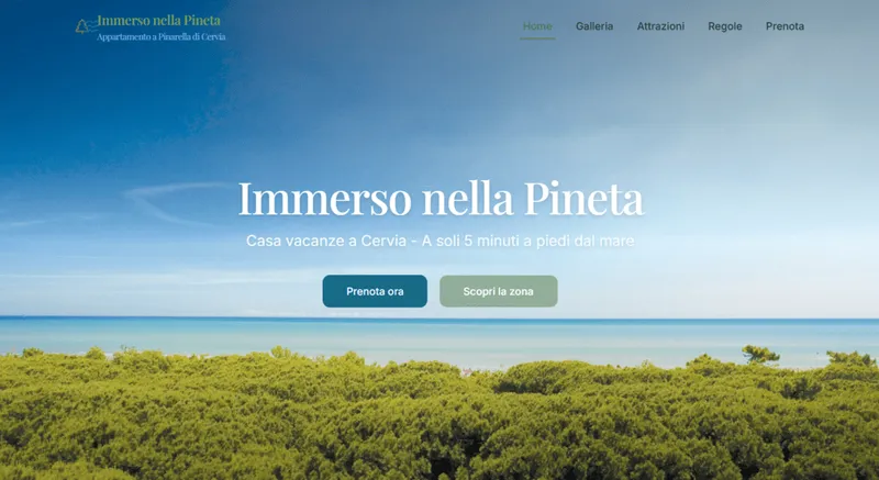 Immerso nella pineta